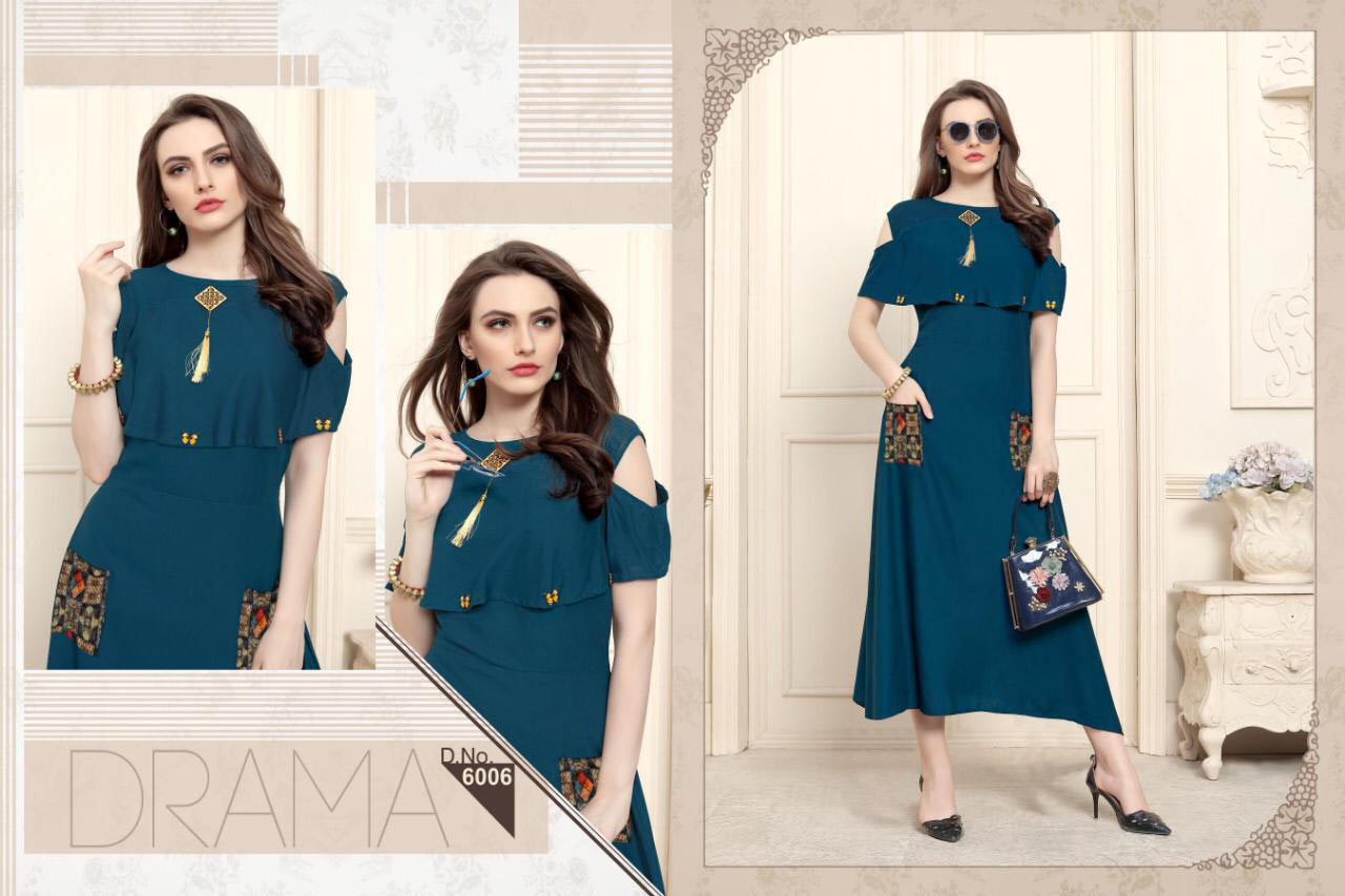Pulpee Vol-6 Kajri Rayon Kurti Manufacturer Surat Pulpee Vol-6 Kajri Rayon Kurti Manufacturer Surat